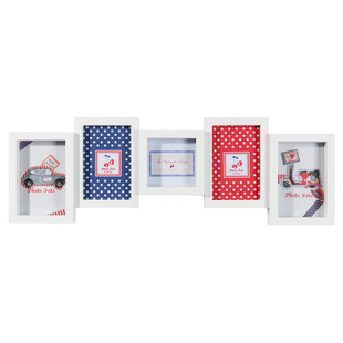 Cadre 5 vues Square blanc Cadre 5 vues Square blanc