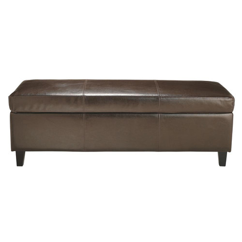 Canapé lit en simili cuir avec banc coffre Maora 4 coloris Decome Store