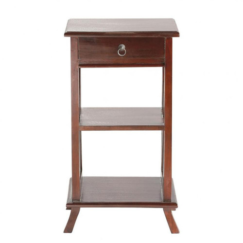 Table de chevet LUNA Table de chevet blanc H38,5 x Ø40 cm