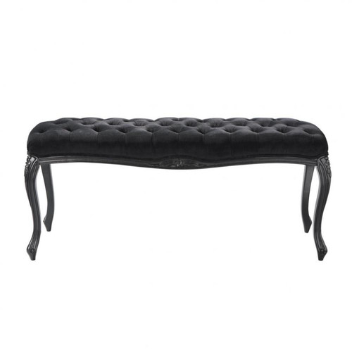 banc bout de lit noir