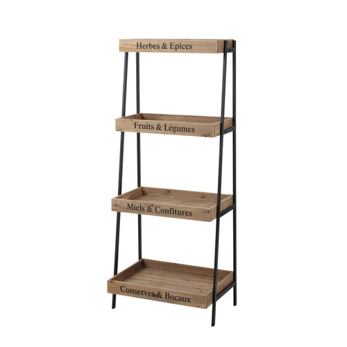 Étagère en métal et bois noire L 52 cm PRIMEURS Maisons du Monde -> Fabriquer Son Canape Metal Et Bois Étagère en métal et bois noire L 52 cm PRIMEURS Maisons du Monde -> Fabriquer Son Canape Metal Et Bois