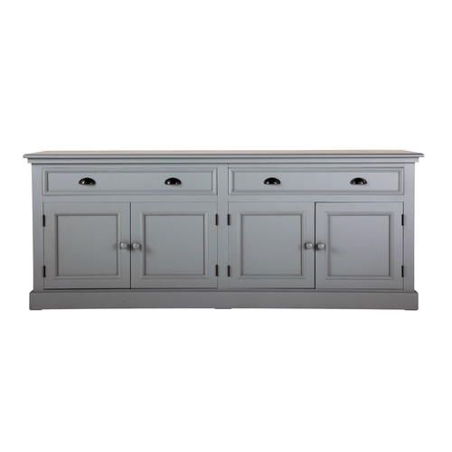 Buffet Bois Gris : Buffet en bois gris L 200 cm Newport Maisons du Monde Buffet Bois Gris : Buffet en bois gris L 200 cm Newport Maisons du Monde