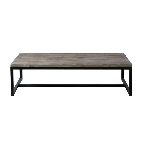 Couchtisch im IndustryStil aus Holz und Metall, B 129 cm Couchtisch im IndustryStil aus Holz und Metall, B 129 cm