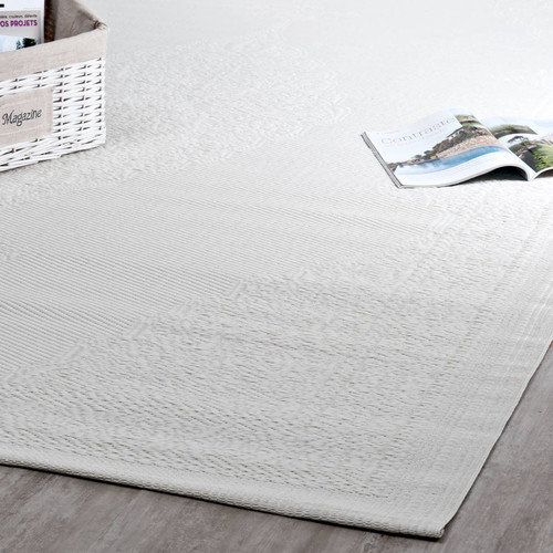 OutdoorTeppich IBIZA aus Kunststoff, 180 x 270 cm, weiß OutdoorTeppich IBIZA aus Kunststoff, 180 x 270 cm, weiß