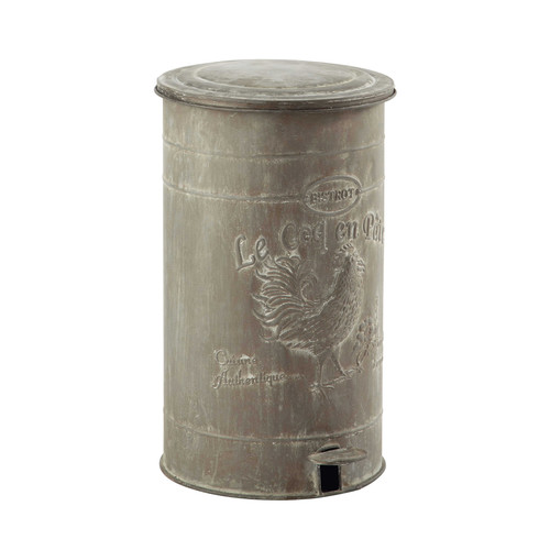 poubelle maison du monde poubelle en m 233 tal effet zinc h 46 cm leontine maisons du poubelle maison du monde poubelle en m 233 tal effet zinc h 46 cm leontine maisons du