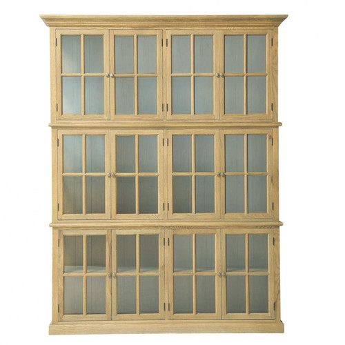 Biblioteca de roble macizo L. 168 cm