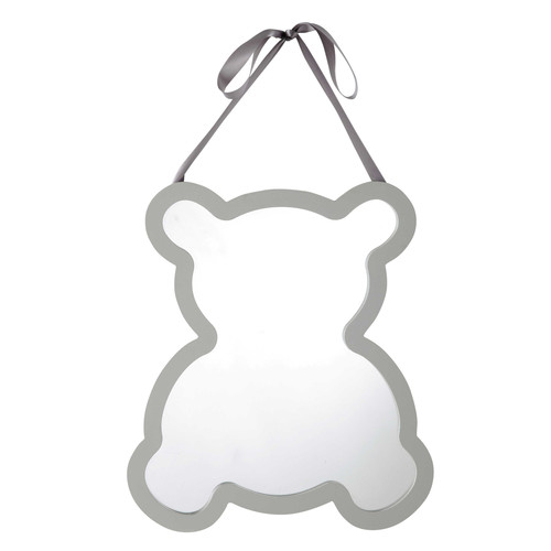 Miroir Bois Blanc : Miroir enfant en bois blanc H 35 cm OURSON Maisons du Monde Miroir Bois Blanc : Miroir enfant en bois blanc H 35 cm OURSON Maisons du Monde