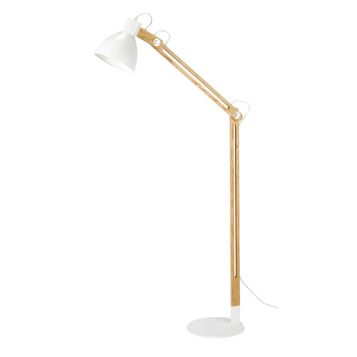 Lampadaire Bois Et Blanc : Lampadaire en bois et m?tal blanc H 175 cm VASSILI Maisons du Monde Lampadaire Bois Et Blanc : Lampadaire en bois et m?tal blanc H 175 cm VASSILI Maisons du Monde