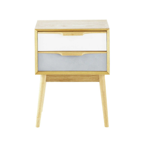 Table de chevet vintage en bois L 42 cm Fjord Maisons du Table de chevet vintage en bois L 42 cm Fjord Maisons du