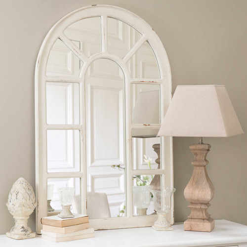 Miroir Bois Blanc : miroir fen?tre en bois blanc h 122 cm ofelia ce miroir ofelia en bois Miroir Bois Blanc : miroir fen?tre en bois blanc h 122 cm ofelia ce miroir ofelia en bois