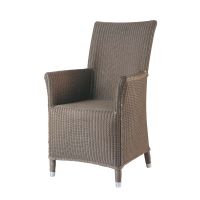 Fauteuil haut taupe Verone