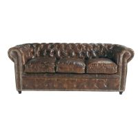 Ledersofa braun Vintage