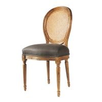 Chaise taupe lin Louis