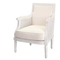 Fauteuil ivoire Casanova