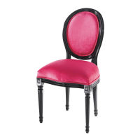 Sedia in velluto fucsia VELVET Louis