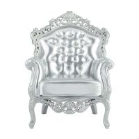 Poltrona argento Barocco