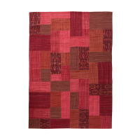 Alfombra Patchwork roja