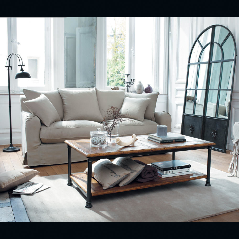 En M?tal Effet Rouille H 150 Cm LUB?RON Maisons Du Monde Table Basse Blanche Avec Rangement Pour Bar Integre ~ En M?tal Effet Rouille H 150 Cm LUB?RON Maisons Du Monde