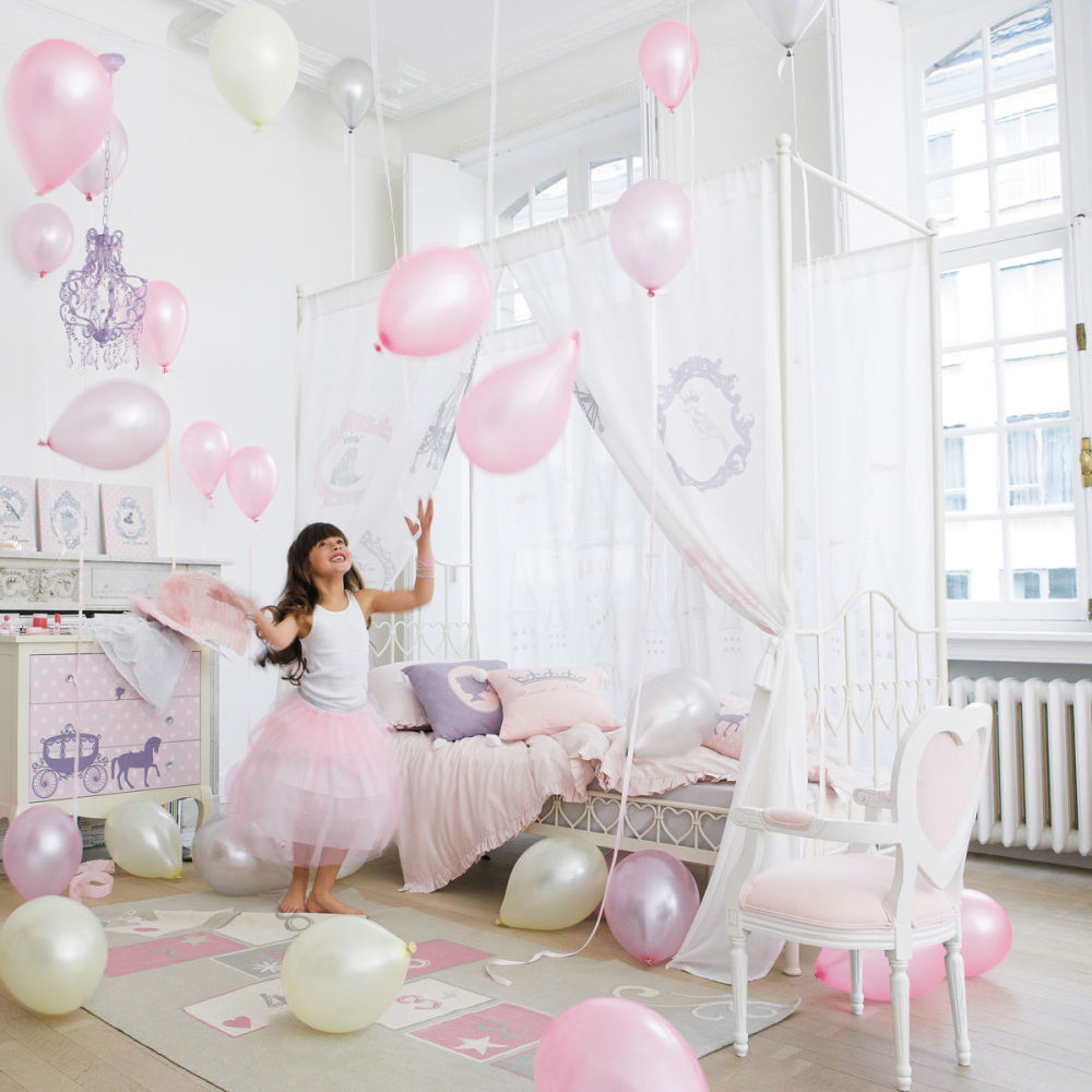 Chambre Bebe Gris Blanc Turquoise : Rideau enfant lit à baldaquin Princesse Maisons du Monde Chambre Bebe Gris Blanc Turquoise : Rideau enfant lit à baldaquin Princesse Maisons du Monde