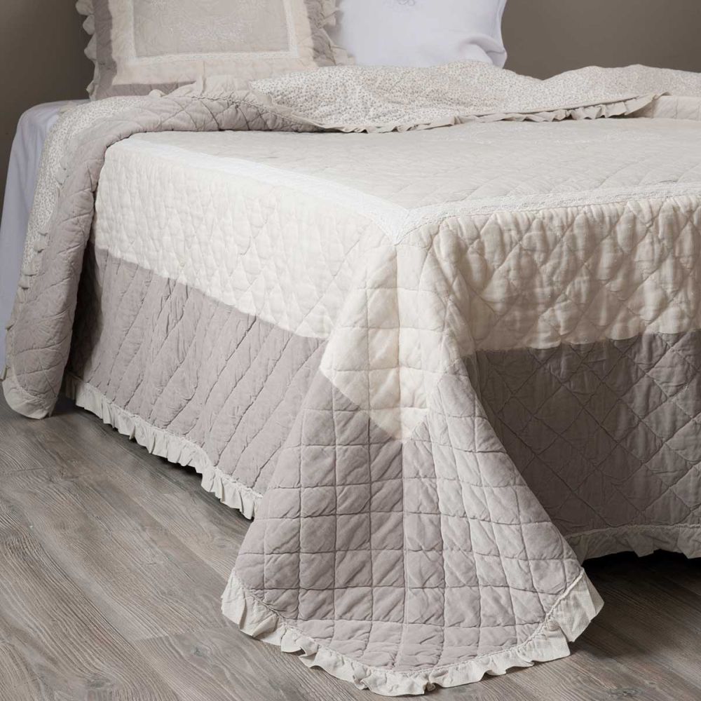 Panca imbottita portatutto ecru in legno e cotone l 107 cm colette ... Ispirazioni banquette Coffre
