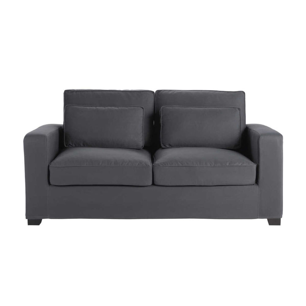 canape convertible 3 places en tissu anthracite urban maisons du monde fabric sofa bed sofa bed sofa
