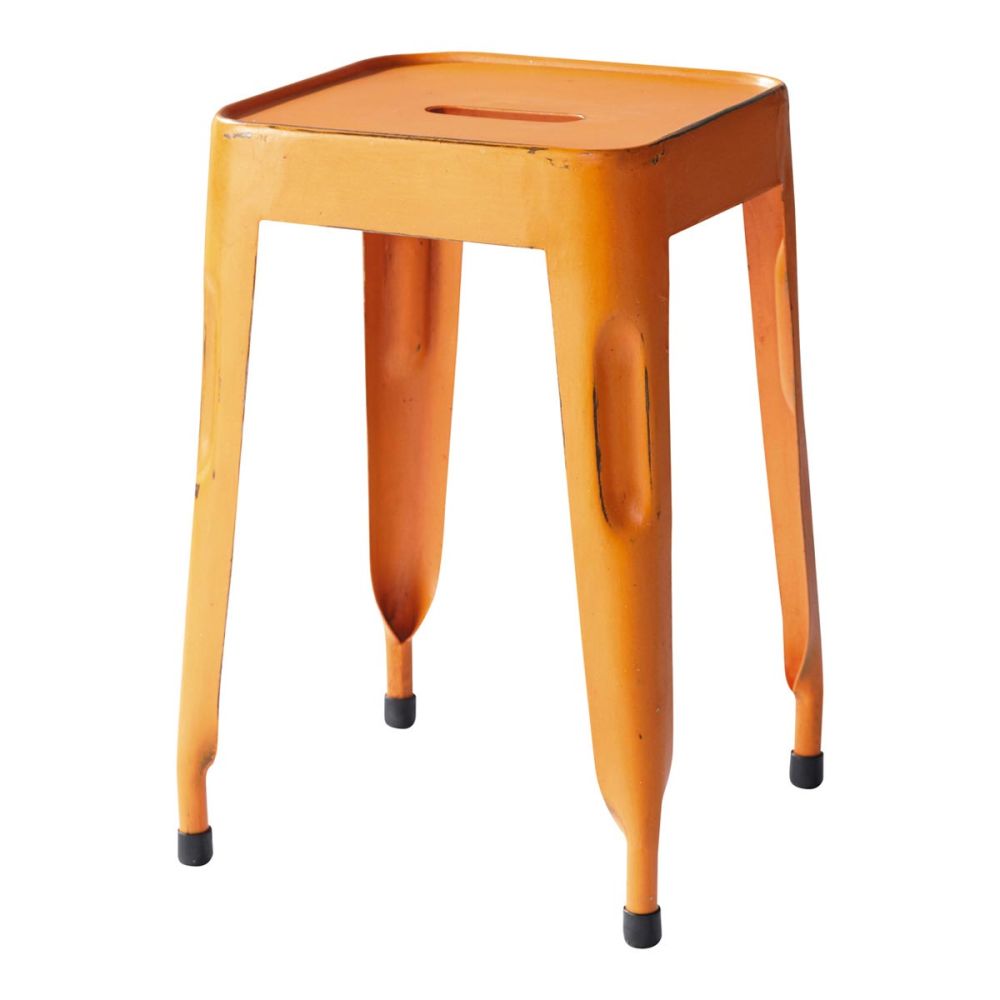 orange diarrhea industrial stool in orange jim jim maisons du monde orange diarrhea industrial stool in orange jim jim maisons du monde
