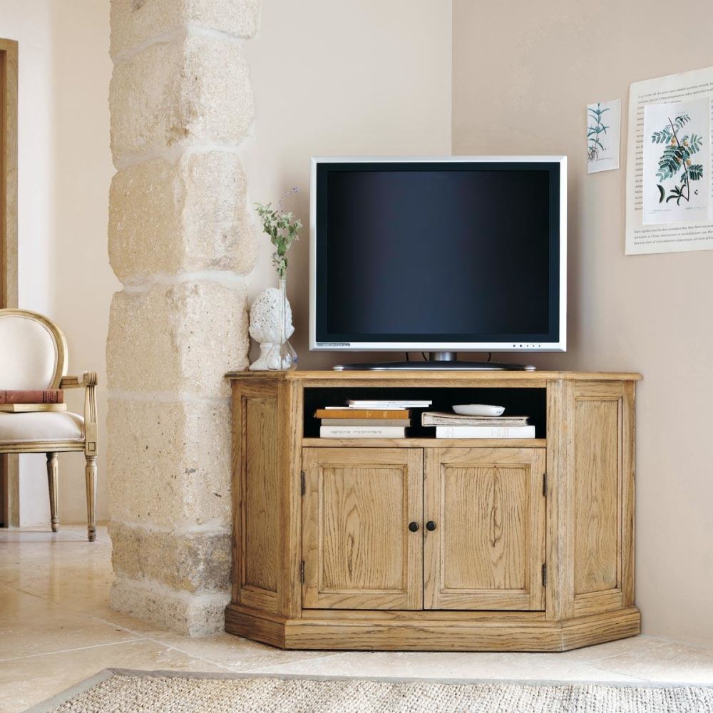 Mueble TV esquinero de madera de roble Atelier | Maisons du Monde