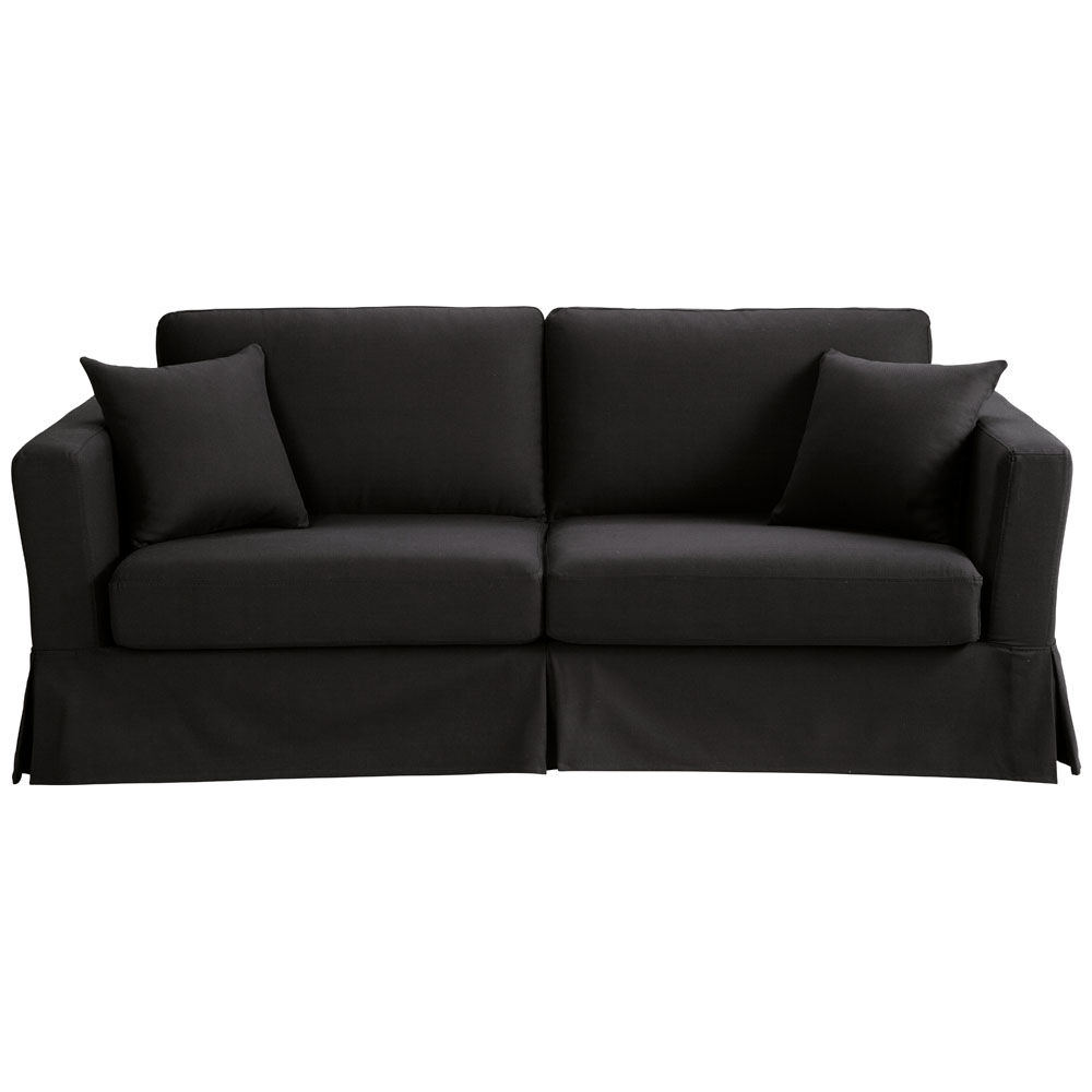 housse de canape noir