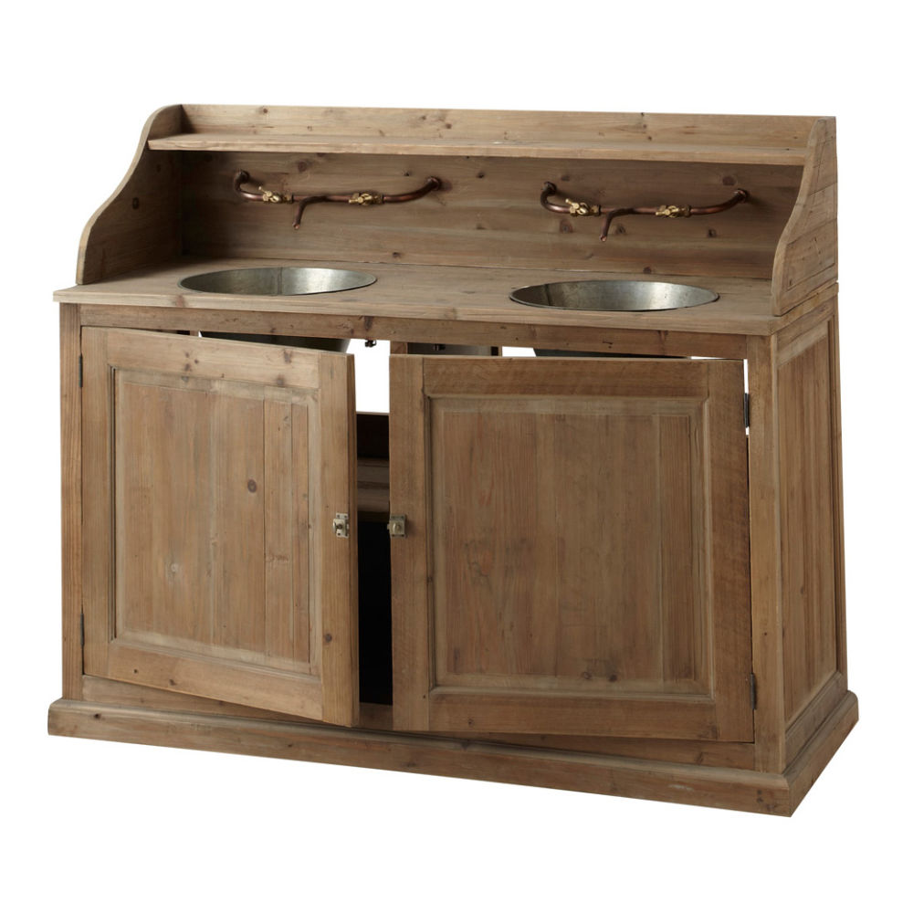 Meuble double vasque en bois et zinc effet vieilli L 150 Barthelemy Maisons -> Meuble Double Vasque Le Bon Coin Meuble double vasque en bois et zinc effet vieilli L 150 Barthelemy Maisons -> Meuble Double Vasque Le Bon Coin