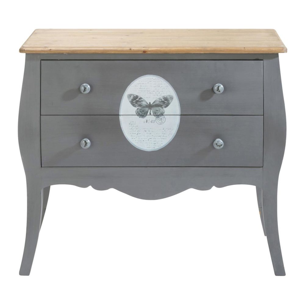 Commode Papillon commode grise papillon maisons du monde Commode Papillon commode grise papillon maisons du monde