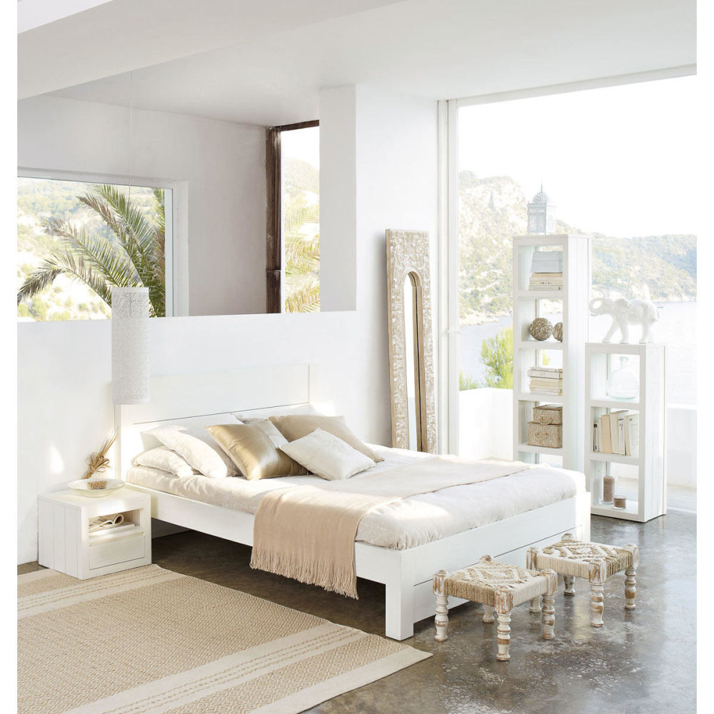 Miroir Bois Blanc : Miroir bois blanc Hoa Maisons du Monde Miroir Bois Blanc : Miroir bois blanc Hoa Maisons du Monde