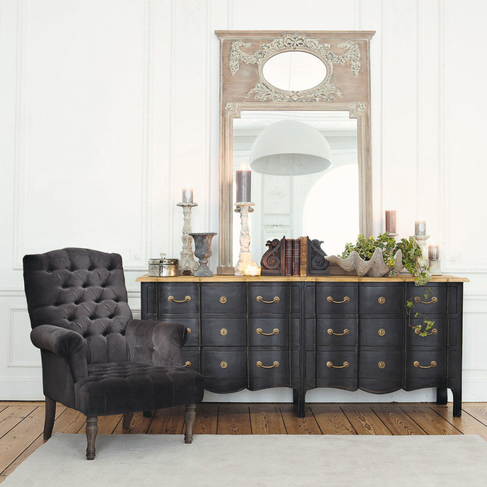 Commode double noire Versailles | Maisons du Monde