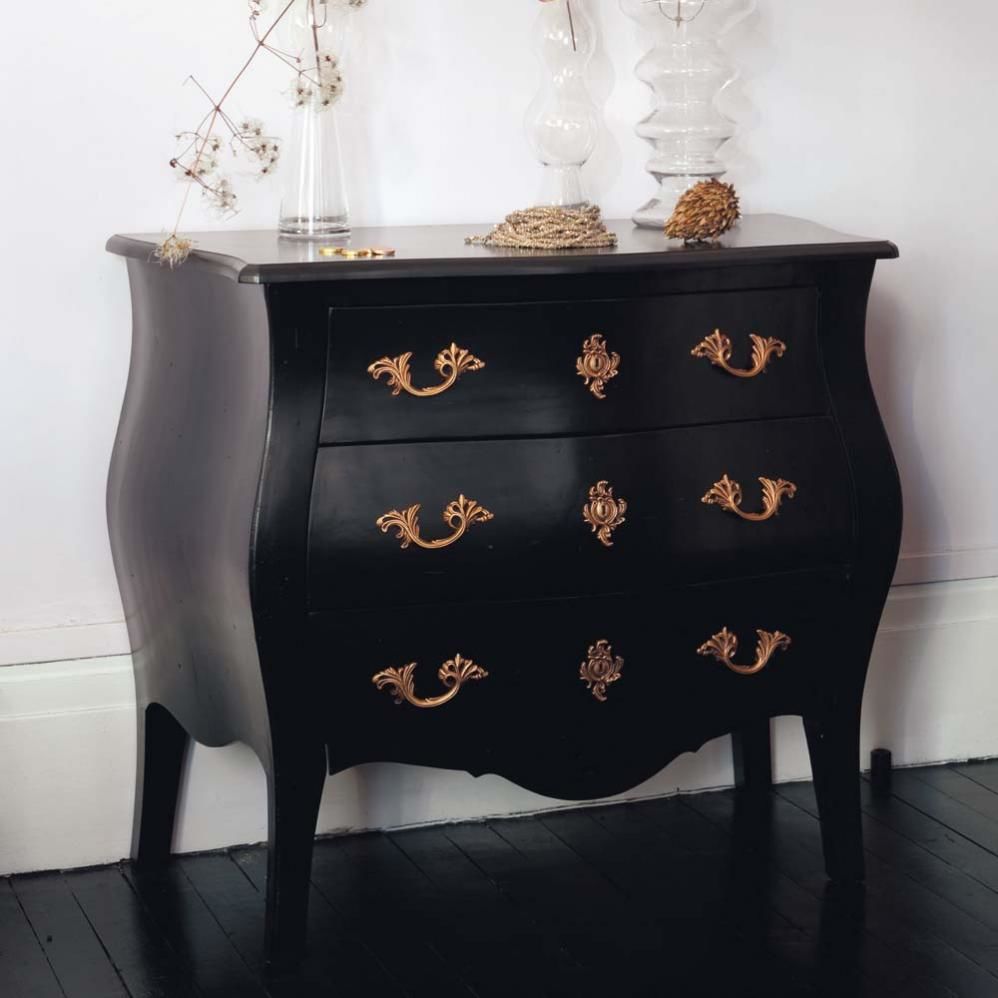 Commode en bois noire L 97 cm Epoque | Maisons du Monde