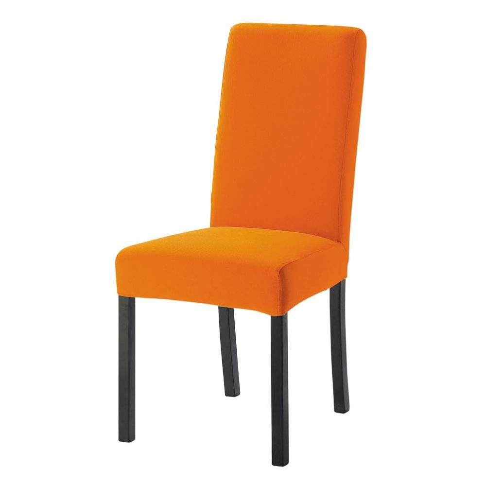 housse de chaise orange