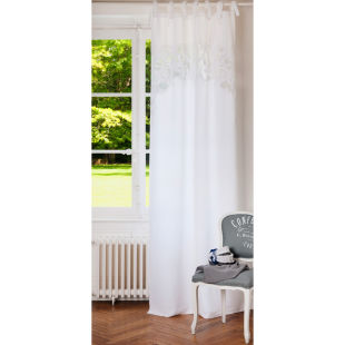 Rideau Lourmarin blanc 110x300