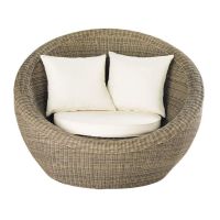 Fauteuil rond écru St raphael