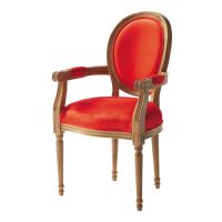 Fauteuil orange Louis
