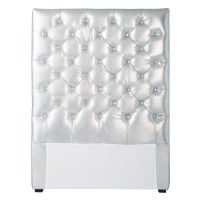 Tête de lit argent Chesterfield