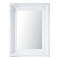 Miroir Marquise blanc satiné