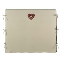 Housse tête de lit cœur rouge 160 cm Dream