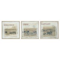 Ensemble de 3 toiles Savane