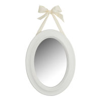 Miroir ruban Pauline blanc