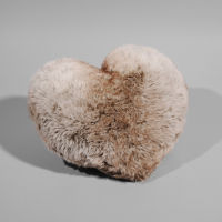 Coussin Coeur faux loup