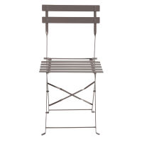 Lot de 2 chaises taupe Confetti