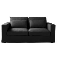 Divano letto 2/3 posti trasformabile nero Milano