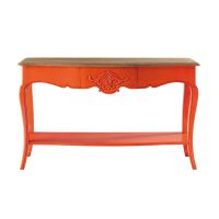 Consolle arancio Haute couture