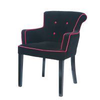 Poltrona con bottoni rosa Boudoir