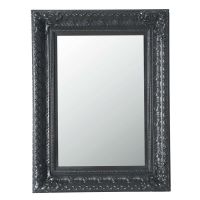 Specchio Marquise nero opaco