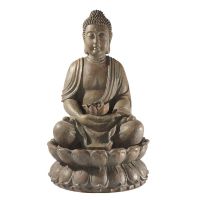 Fontana di Buddha sul fiore di loto