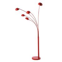 Lampada da terra Octopus rossa